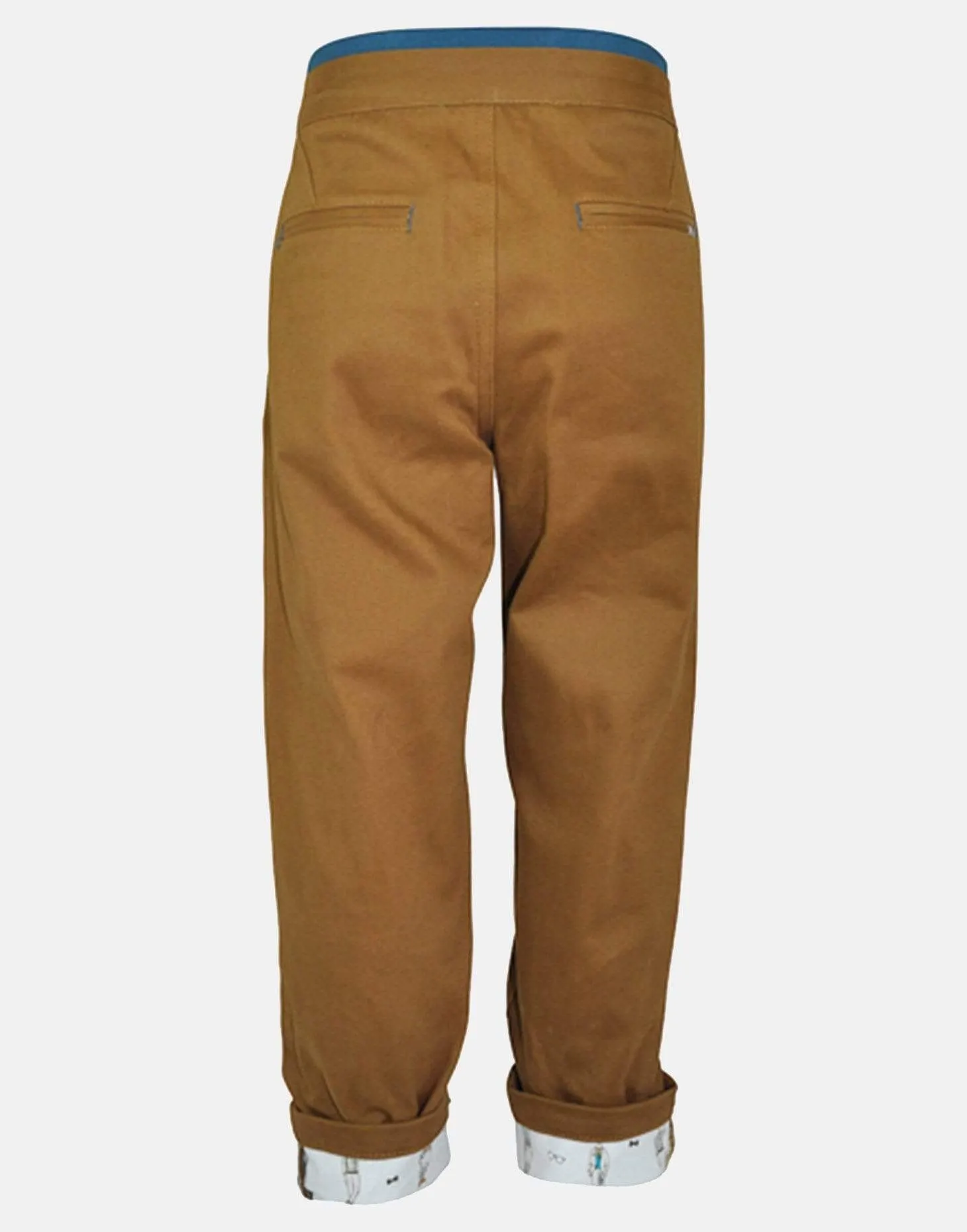 Luca: Caramel twill trousers