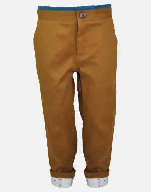 Luca: Caramel twill trousers