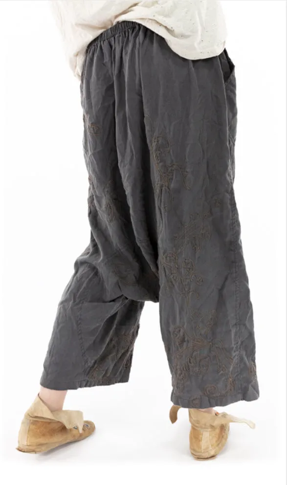 Magnolia Pearl Silk Dragon Trousers