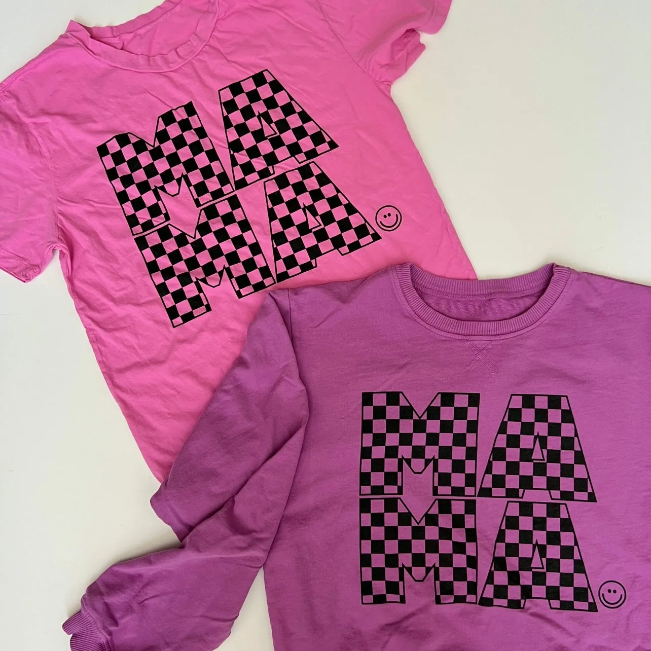 Mama Checkered Pullover