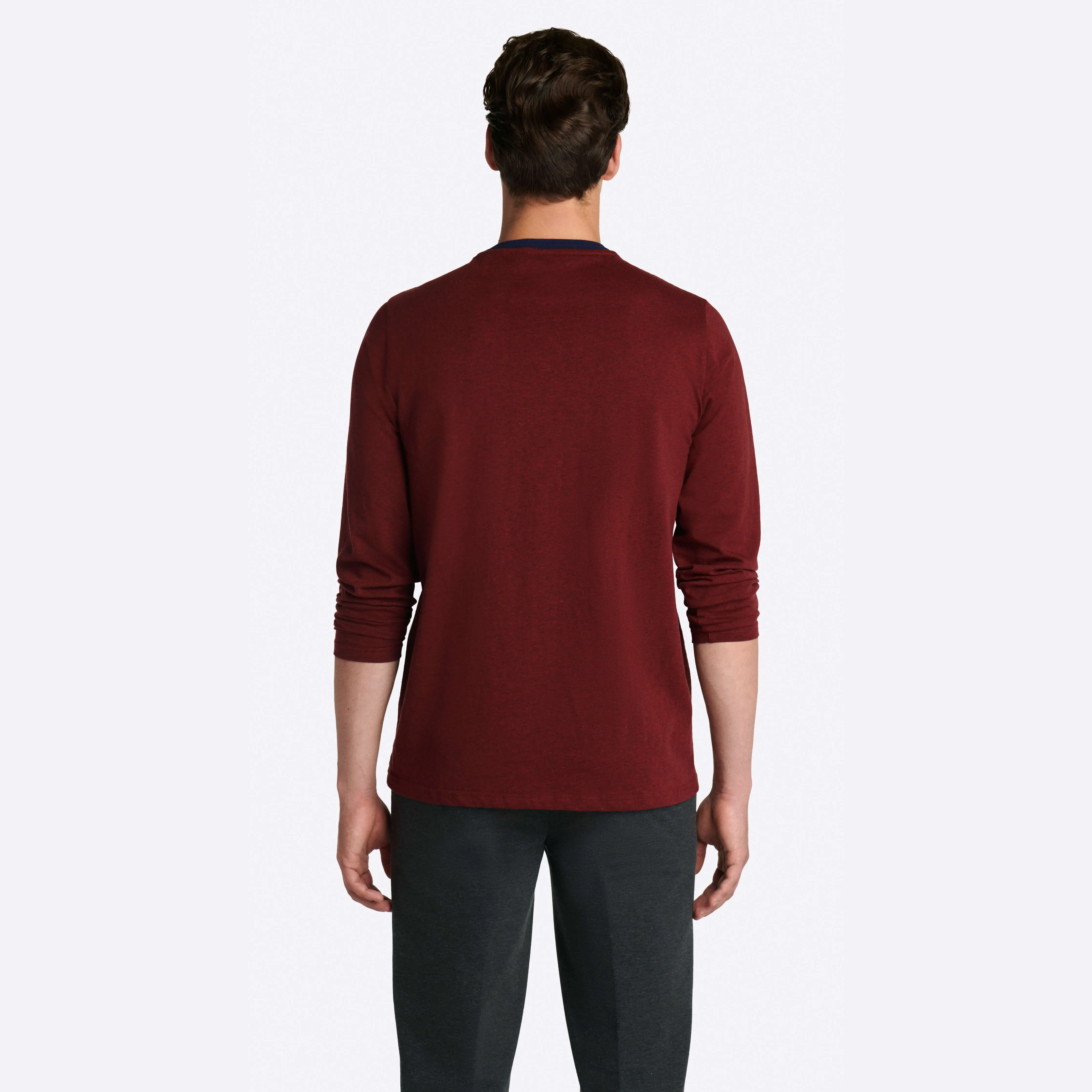 Marbled Long Sleeve Crew Neck