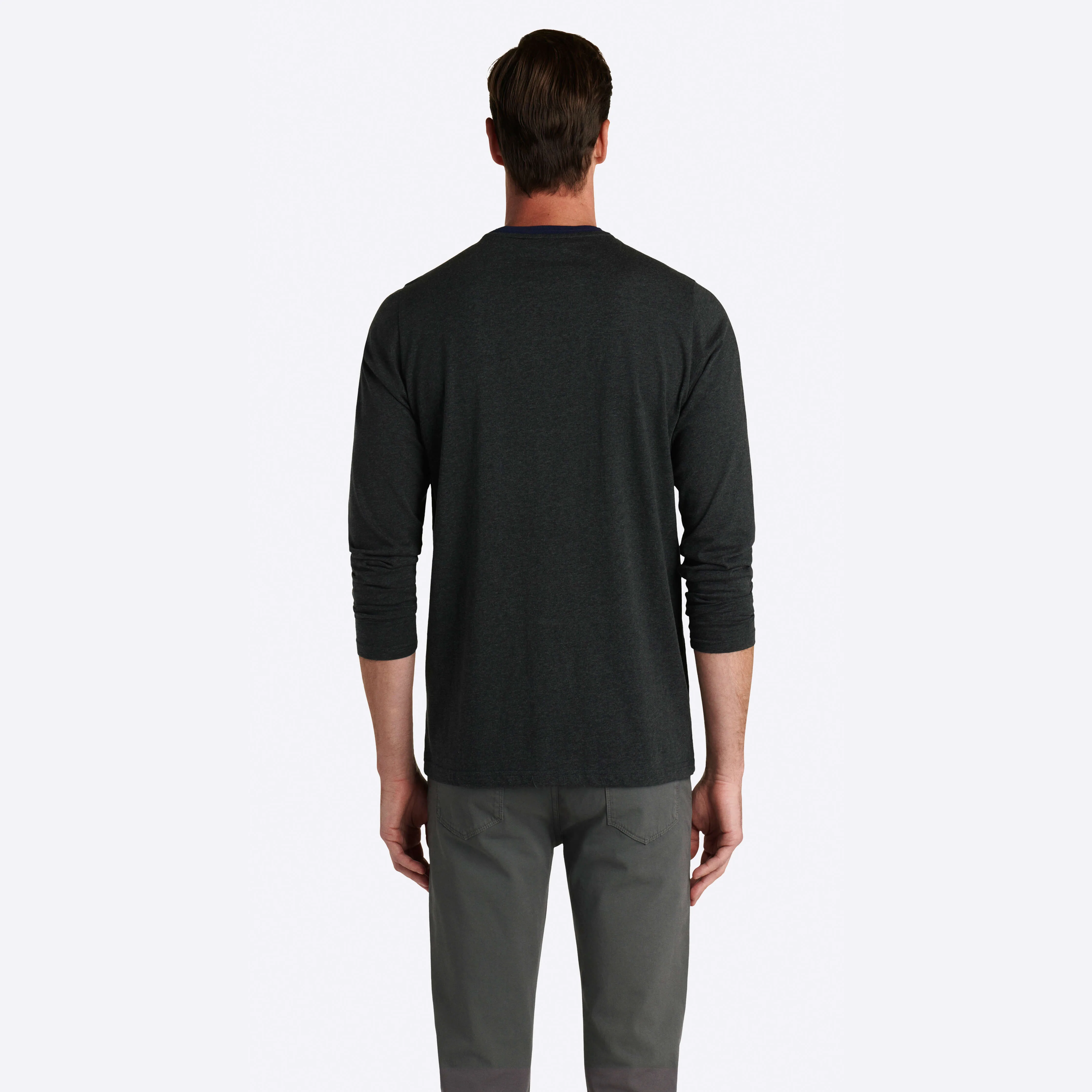 Marbled Long Sleeve Crew Neck