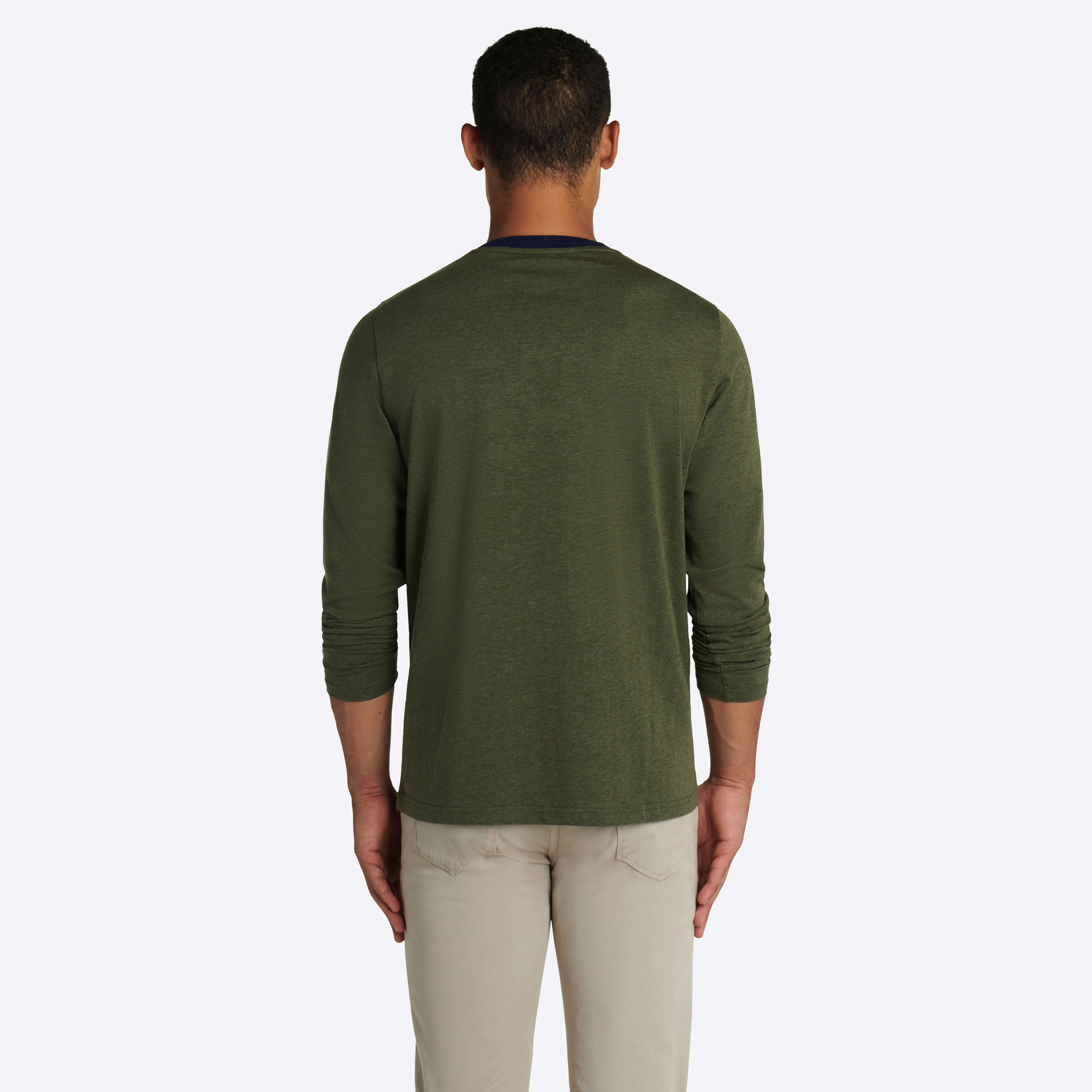 Marbled Long Sleeve Crew Neck
