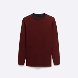 Marbled Long Sleeve Crew Neck