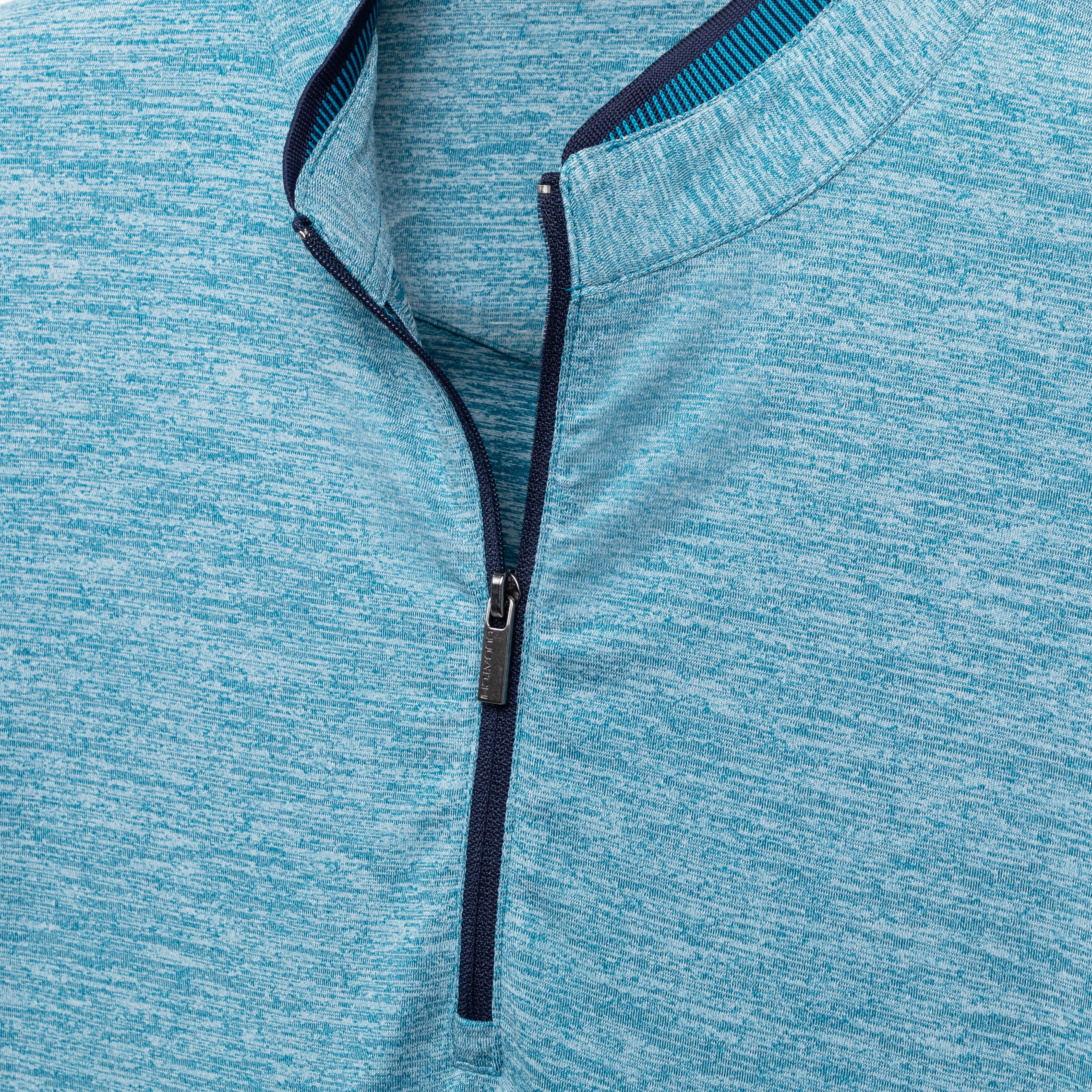 Marbled Quarter Zip Mock Neck Pullover