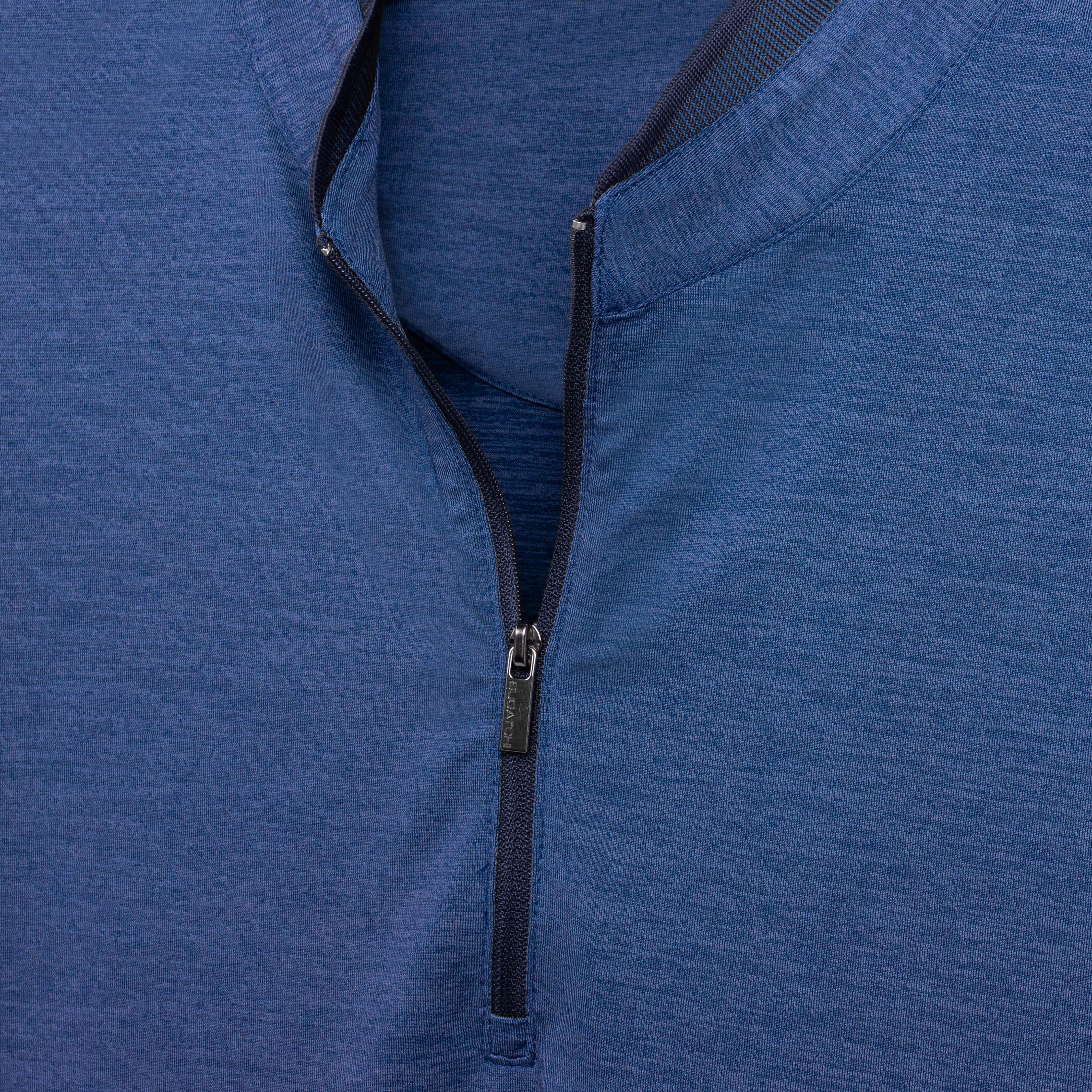 Marbled Quarter Zip Mock Neck Pullover