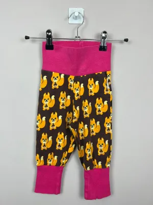 Maxomorra Squirrel waist pants 9-12m
