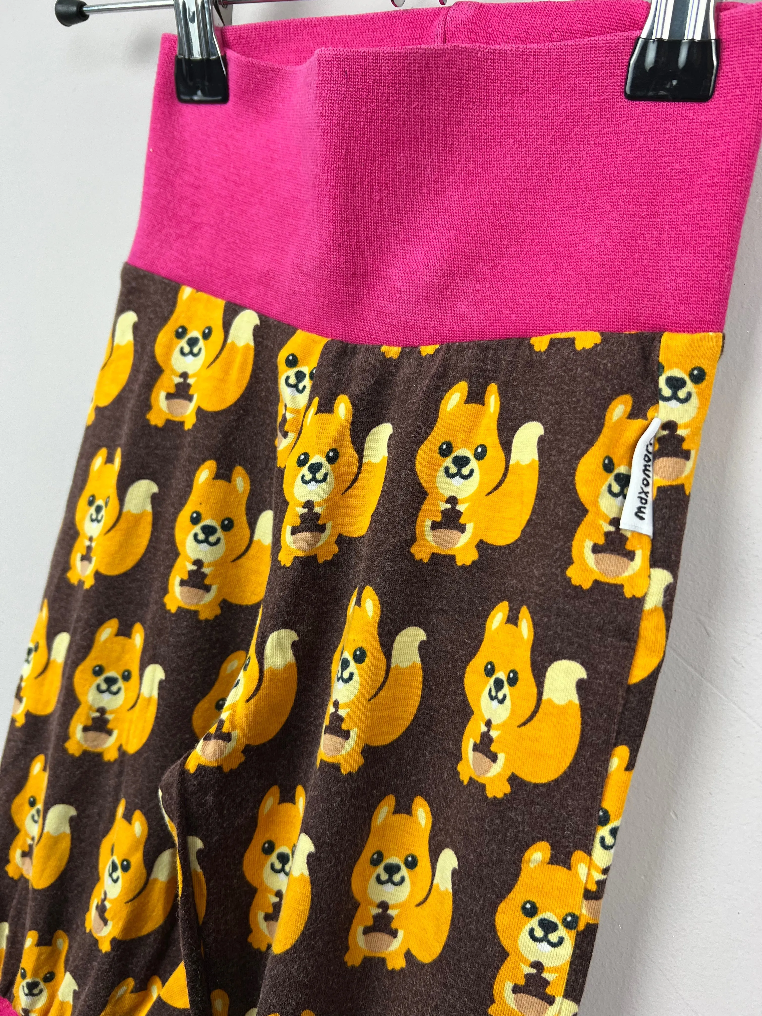 Maxomorra Squirrel waist pants 9-12m