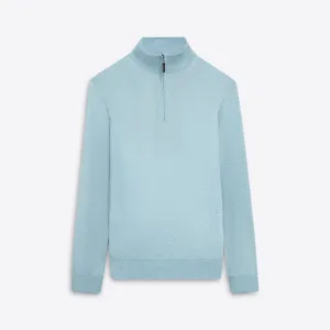 Melange Quarter Zip Pullover Sweater