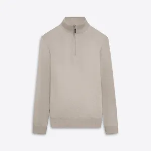 Melange Quarter Zip Pullover Sweater