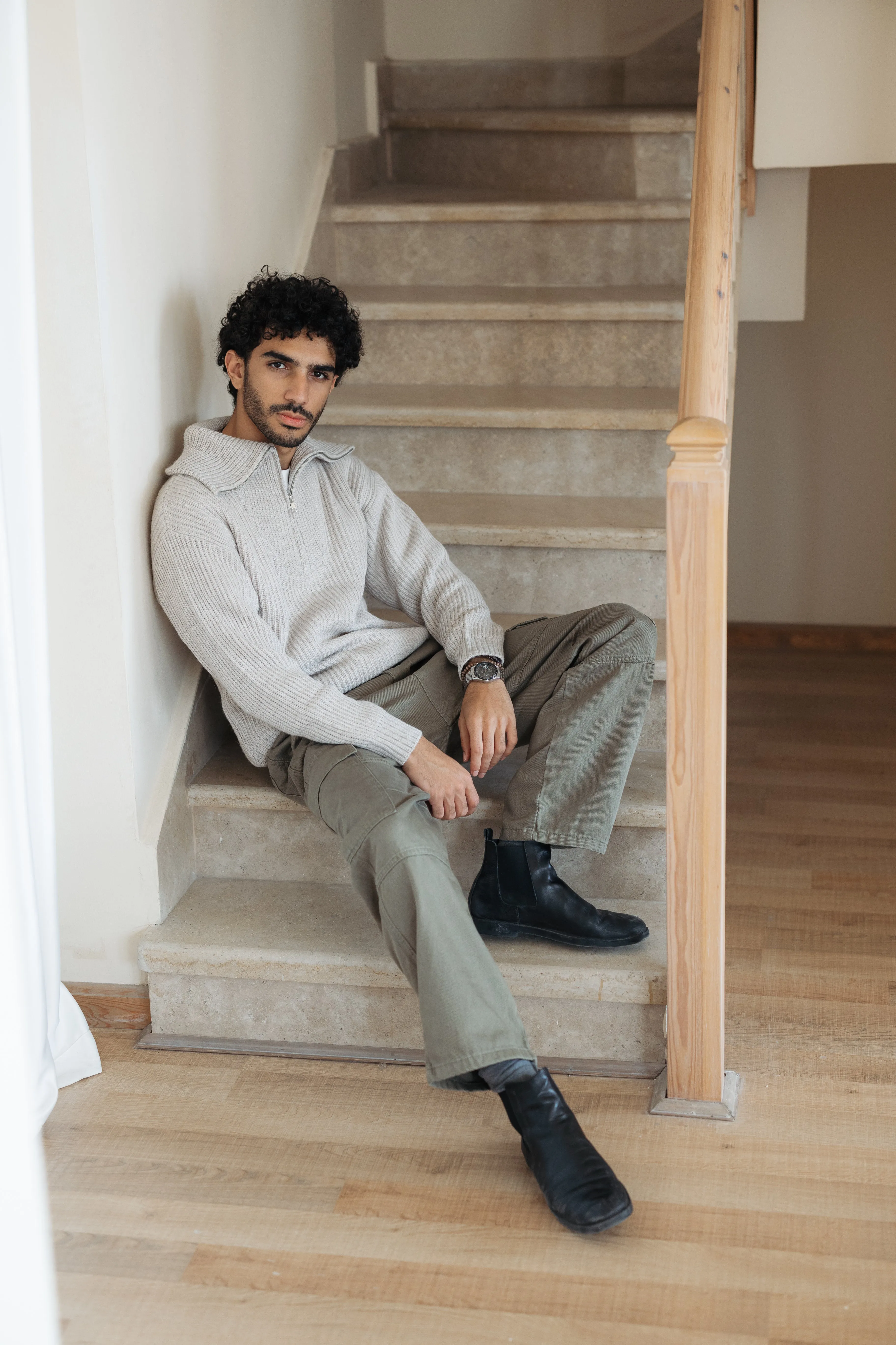 Men Knitted Tricot Pullover