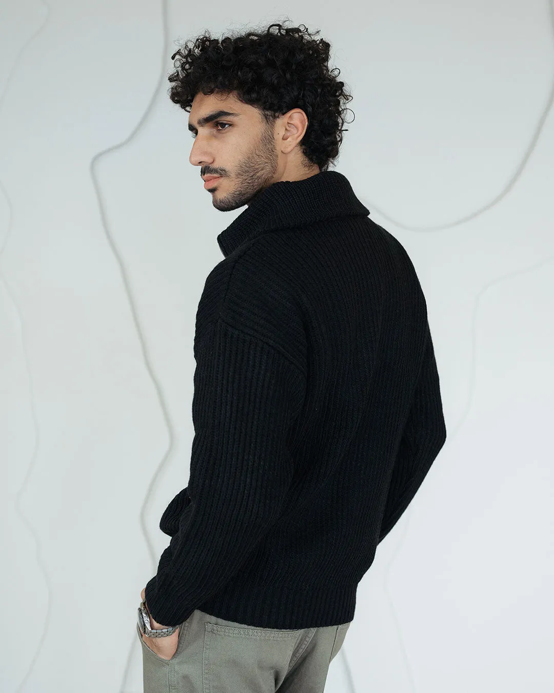 Men Knitted Tricot Pullover