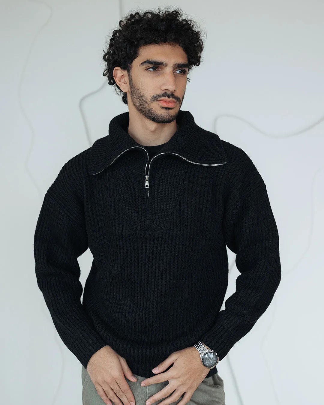Men Knitted Tricot Pullover