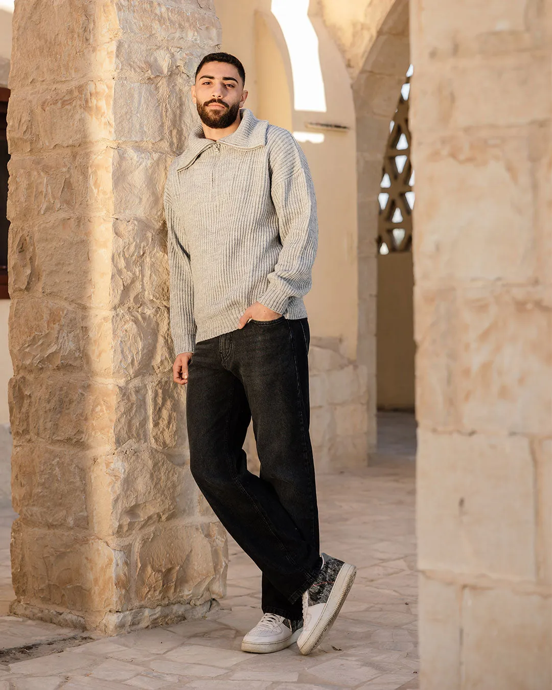 Men Knitted Tricot Pullover
