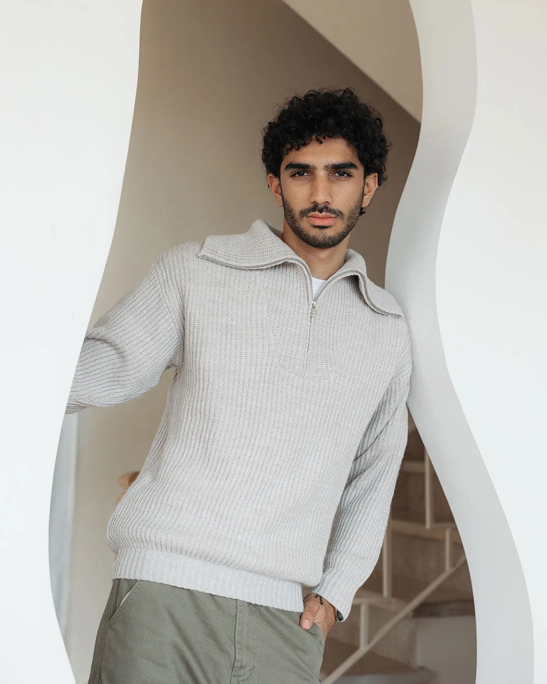 Men Knitted Tricot Pullover