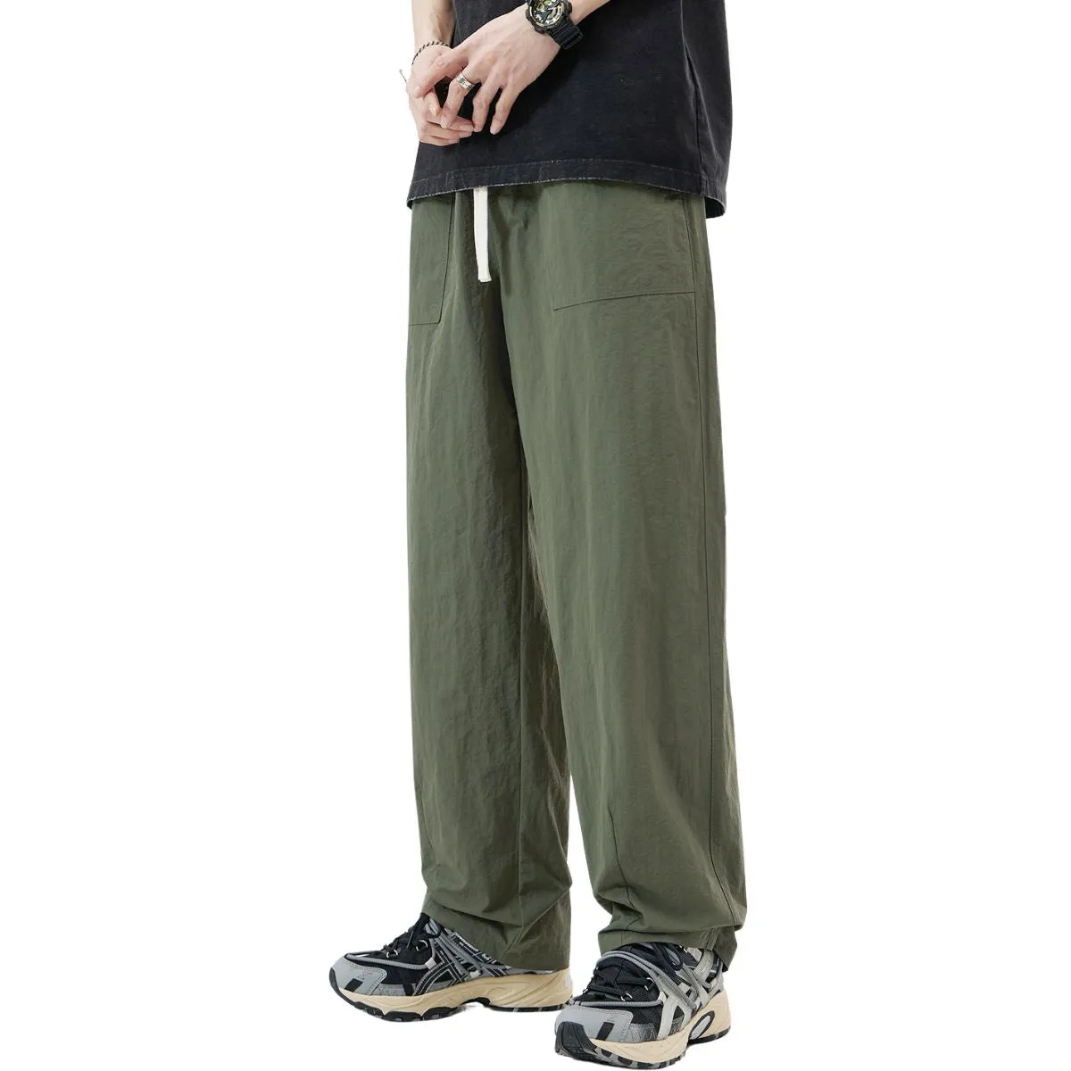 Men's Drawstring Baggy Pants