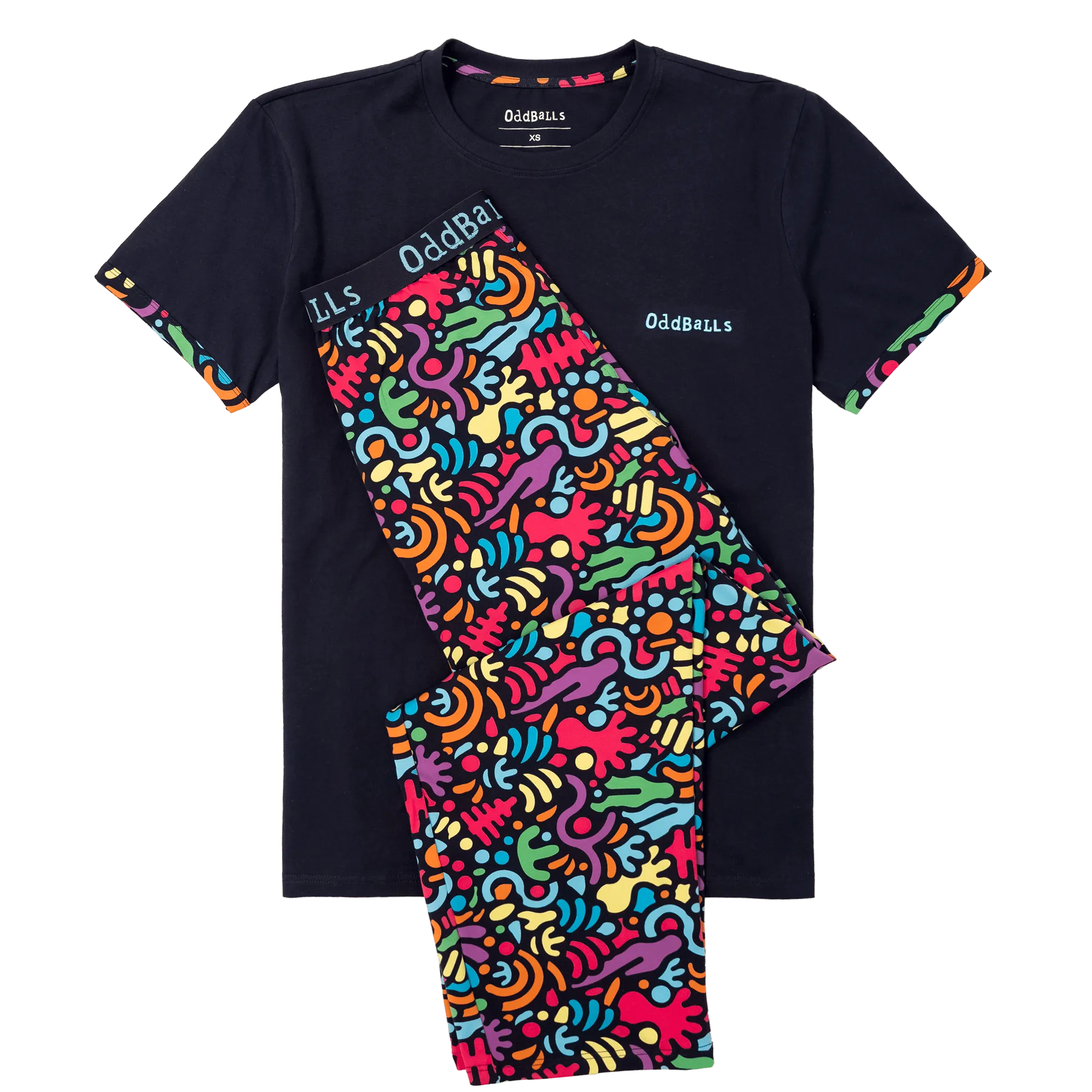 Mens Long Pyjamas - Jurassic - Trousers & T-Shirt