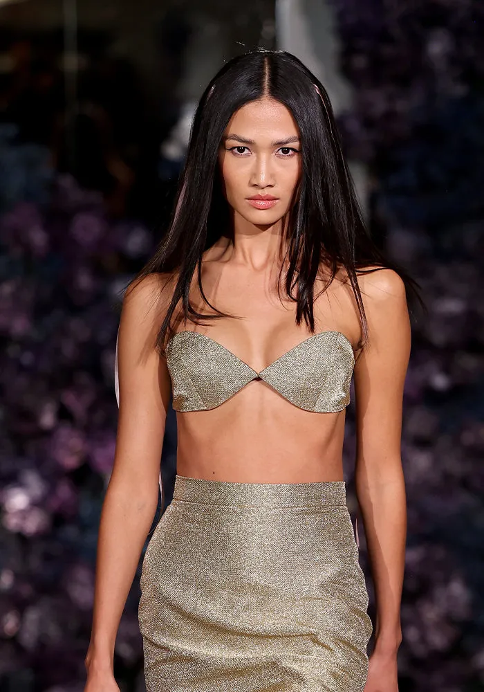 Metallic Bra Top