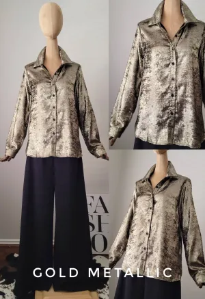 Metallic Mix Top: Gold