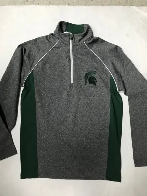 Michigan State Spartans Adult Gray Stamina Antigua 1/4 Zip