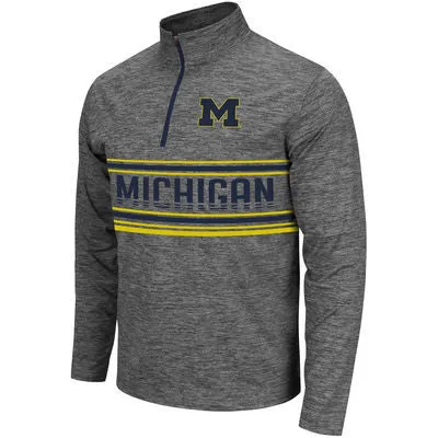 Michigan Wolverines Colosseum Brisk 1/4 Zip Pullover