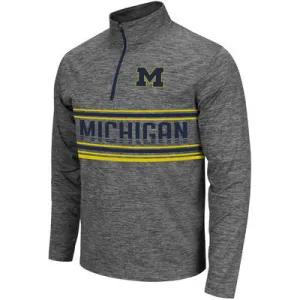 Michigan Wolverines Colosseum Brisk 1/4 Zip Pullover