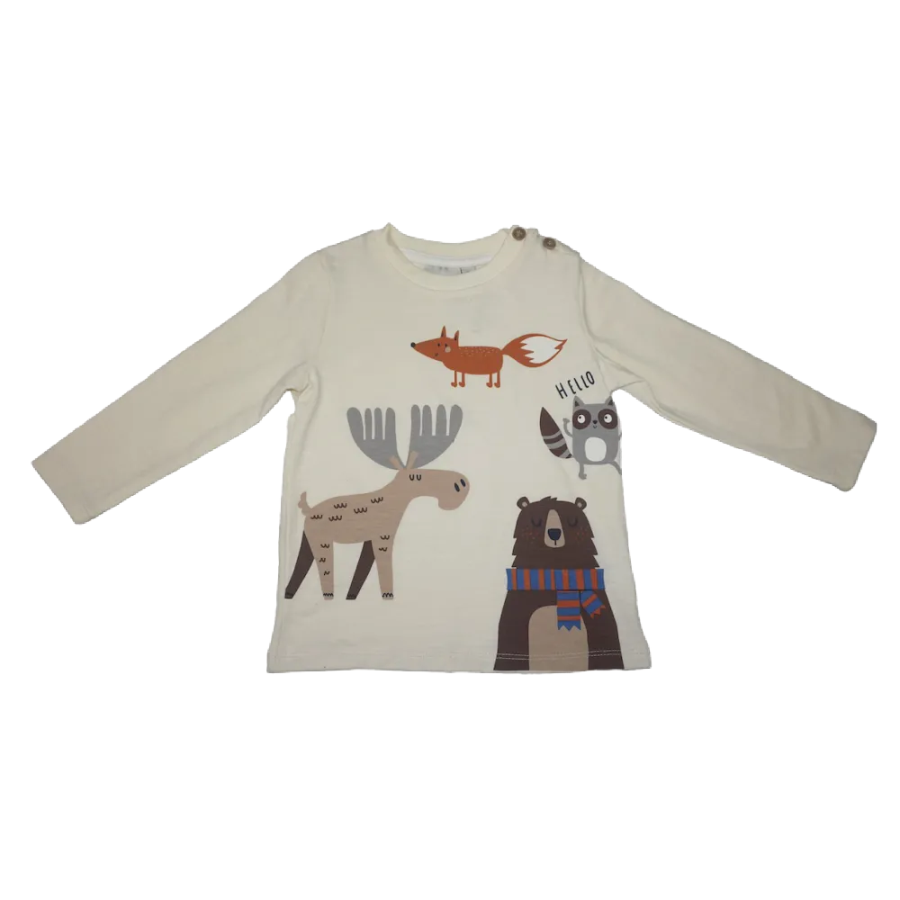 MID Long Sleeved Shirt - Forest Animals