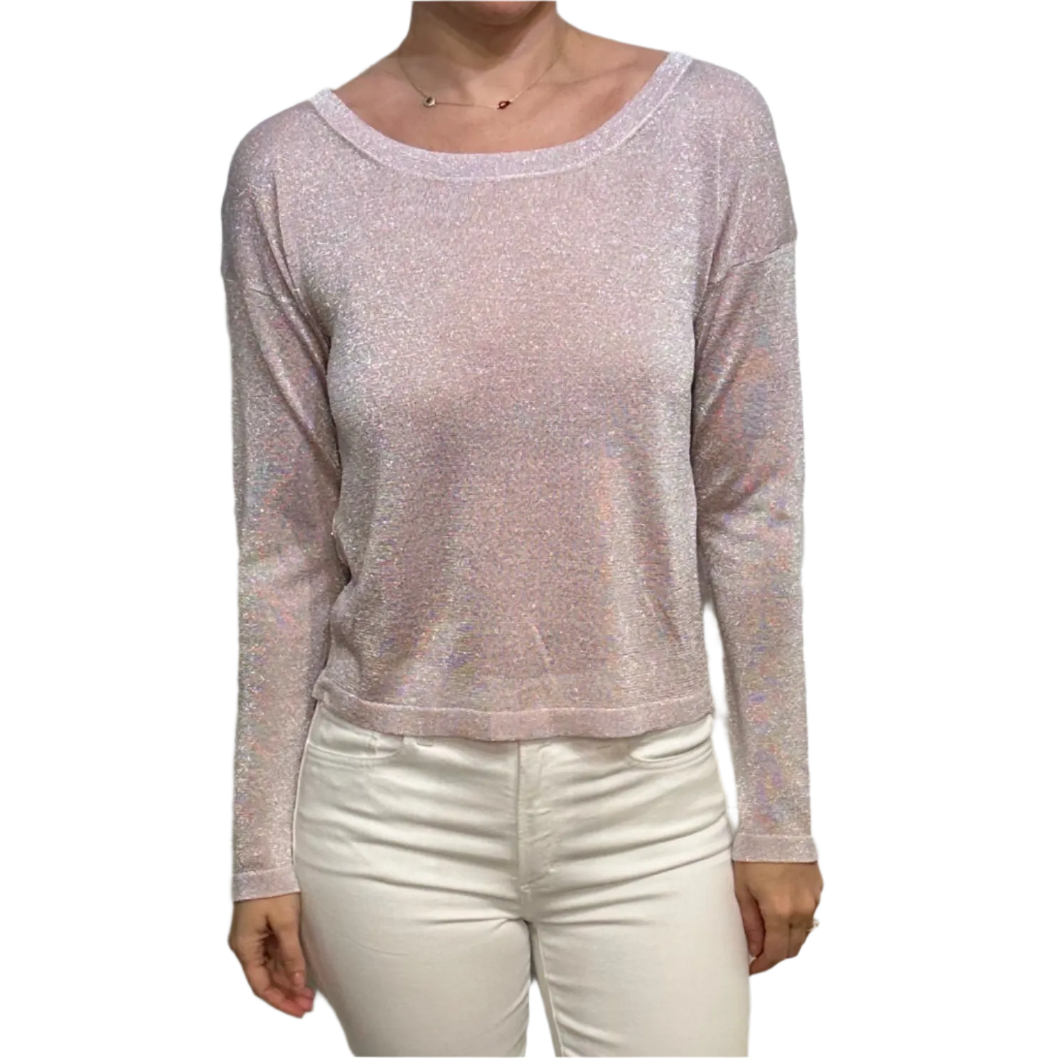 ML - Lurex Long | Powder Pink