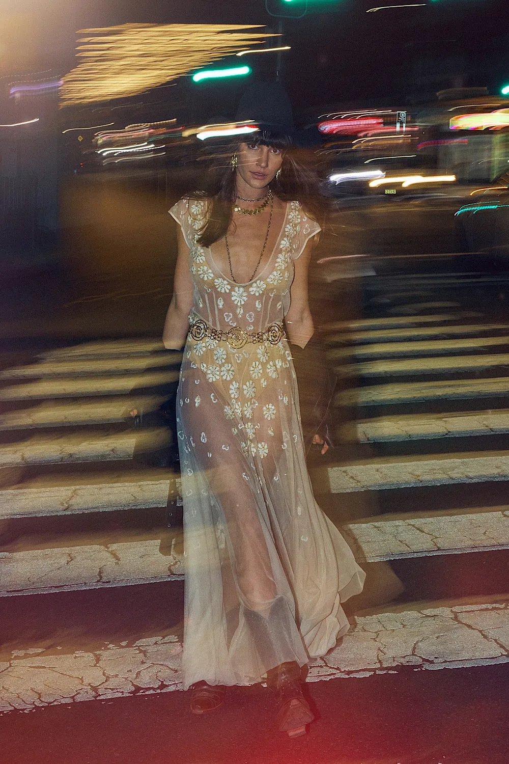More Than This Tulle, Embroidered   Beaded Maxi Dress
