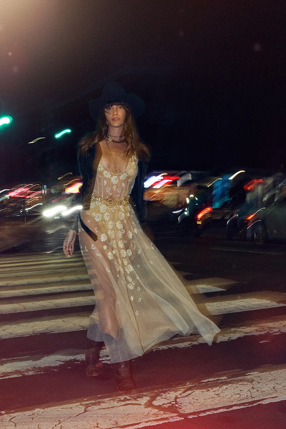 More Than This Tulle, Embroidered   Beaded Maxi Dress