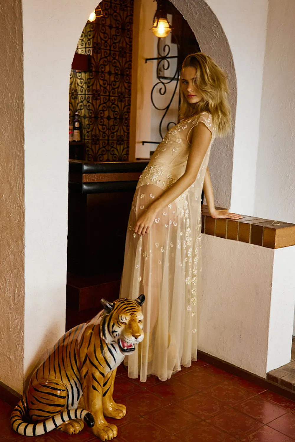 More Than This Tulle, Embroidered   Beaded Maxi Dress