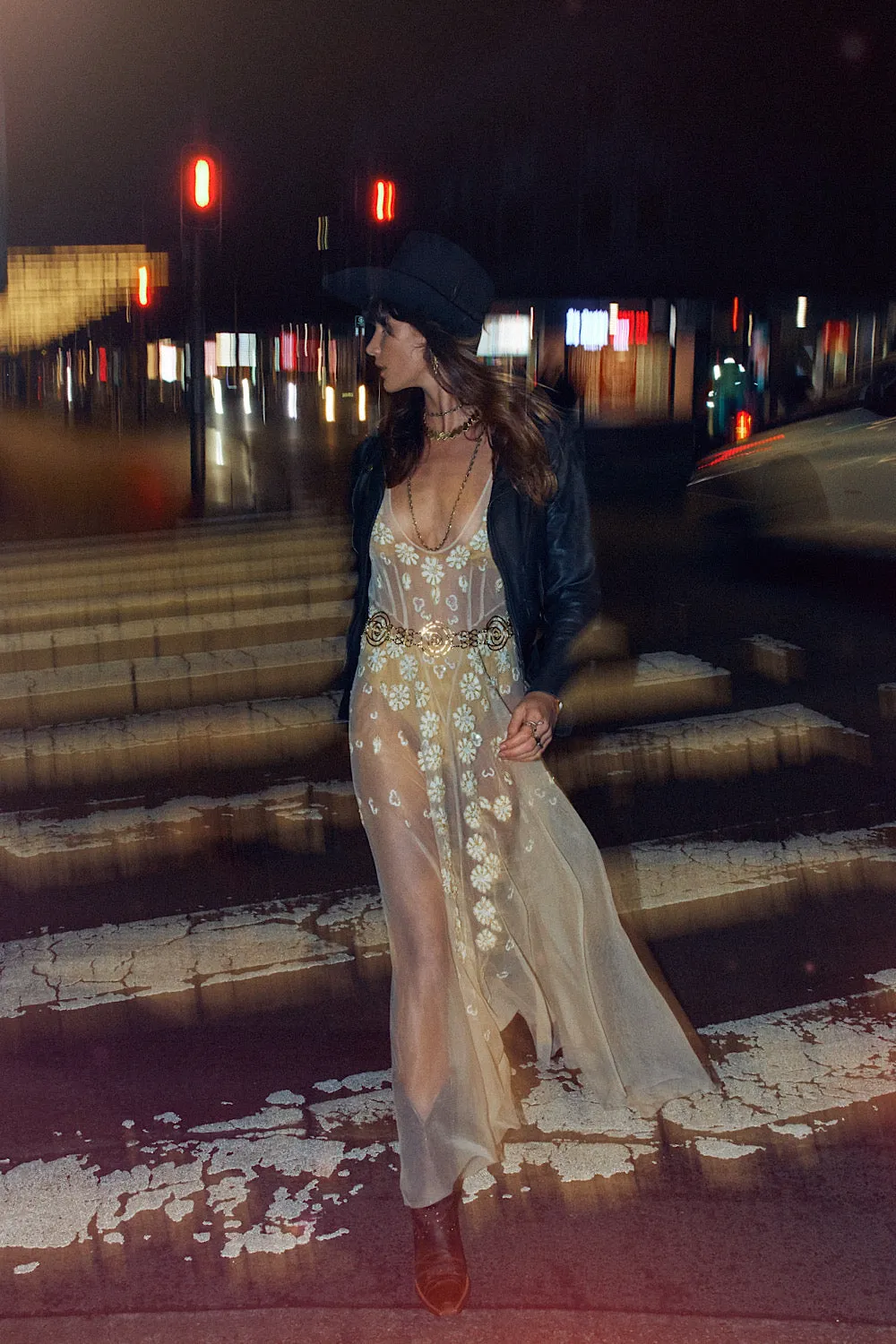 More Than This Tulle, Embroidered   Beaded Maxi Dress