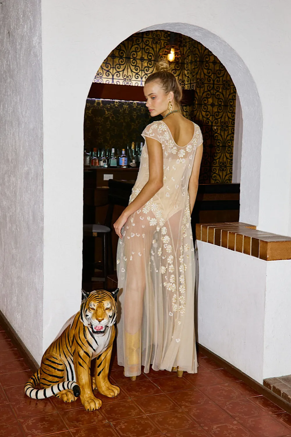 More Than This Tulle, Embroidered   Beaded Maxi Dress