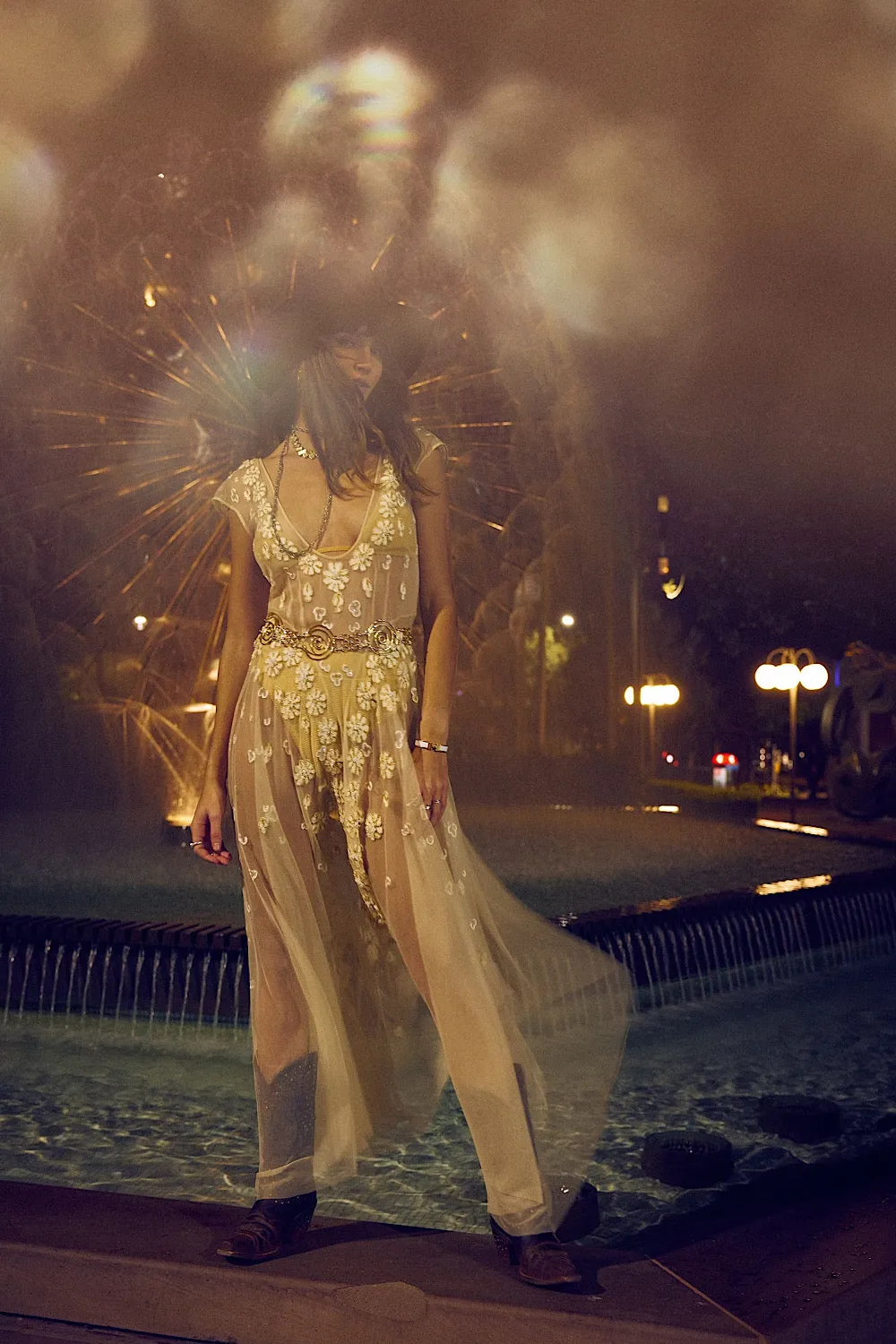 More Than This Tulle, Embroidered   Beaded Maxi Dress