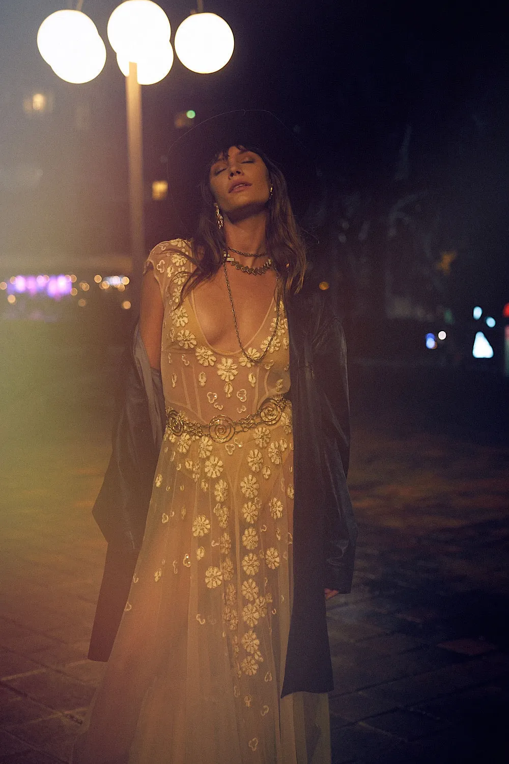 More Than This Tulle, Embroidered   Beaded Maxi Dress