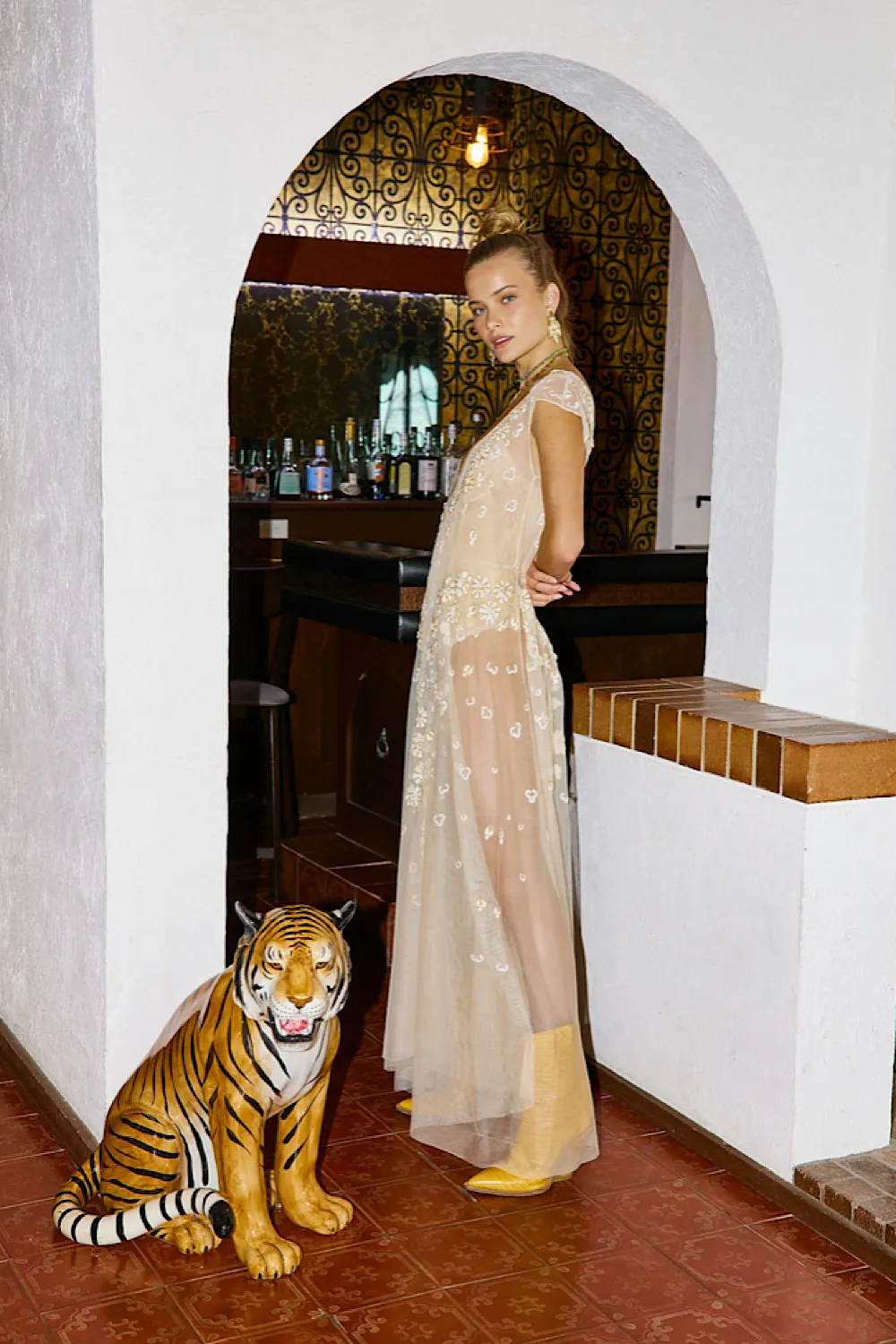 More Than This Tulle, Embroidered   Beaded Maxi Dress