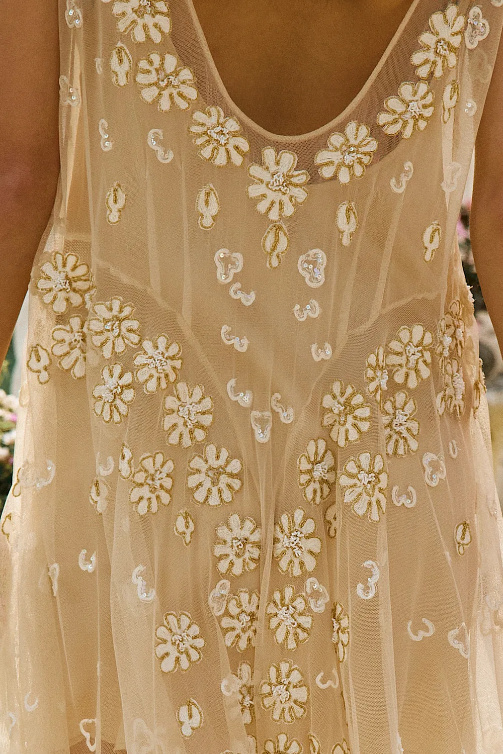 More Than This Tulle, Embroidered   Beaded Maxi Dress