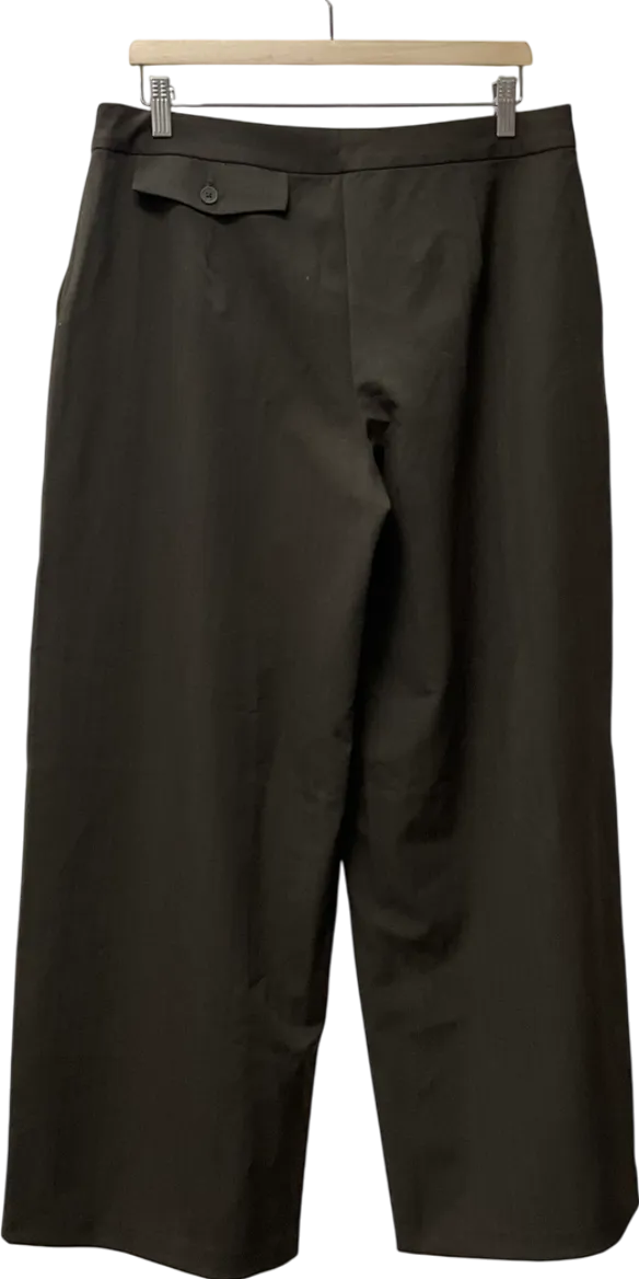 NA-KD Green Pocket Detail Mid Waist Loose Trousers W42