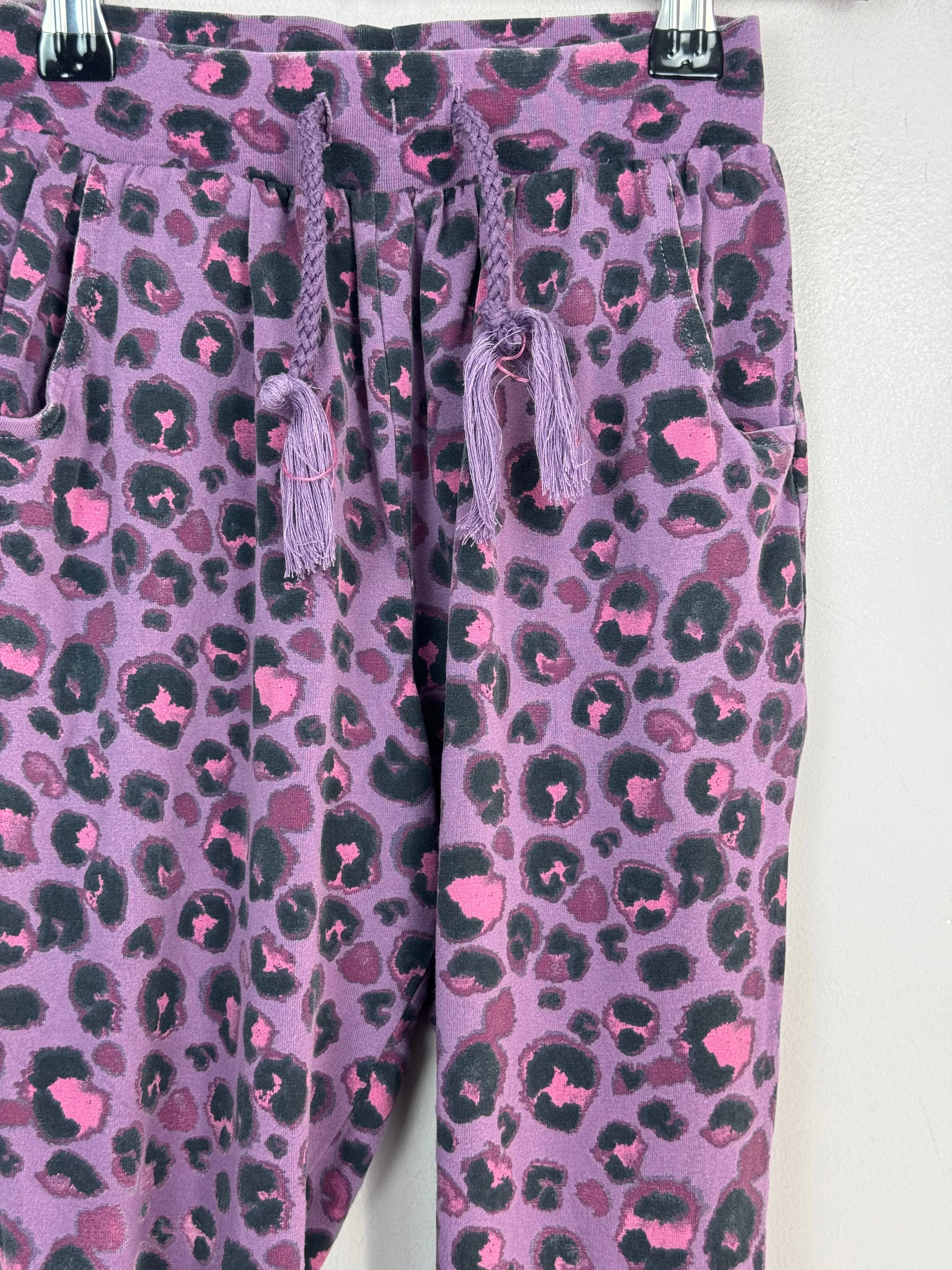 Next Plum Leopard Trousers 4y