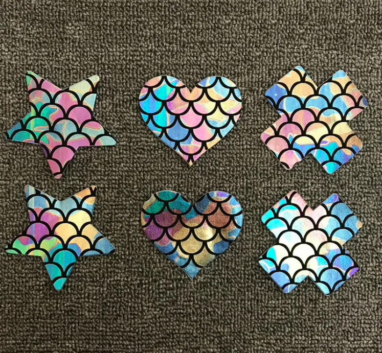 Nippel Sticker Metallic Mermaid