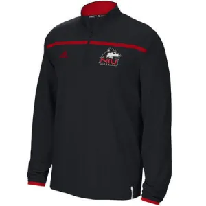 Northern Illinois Huskies NCAA Adidas Adult Black Quarter Zip Pullover
