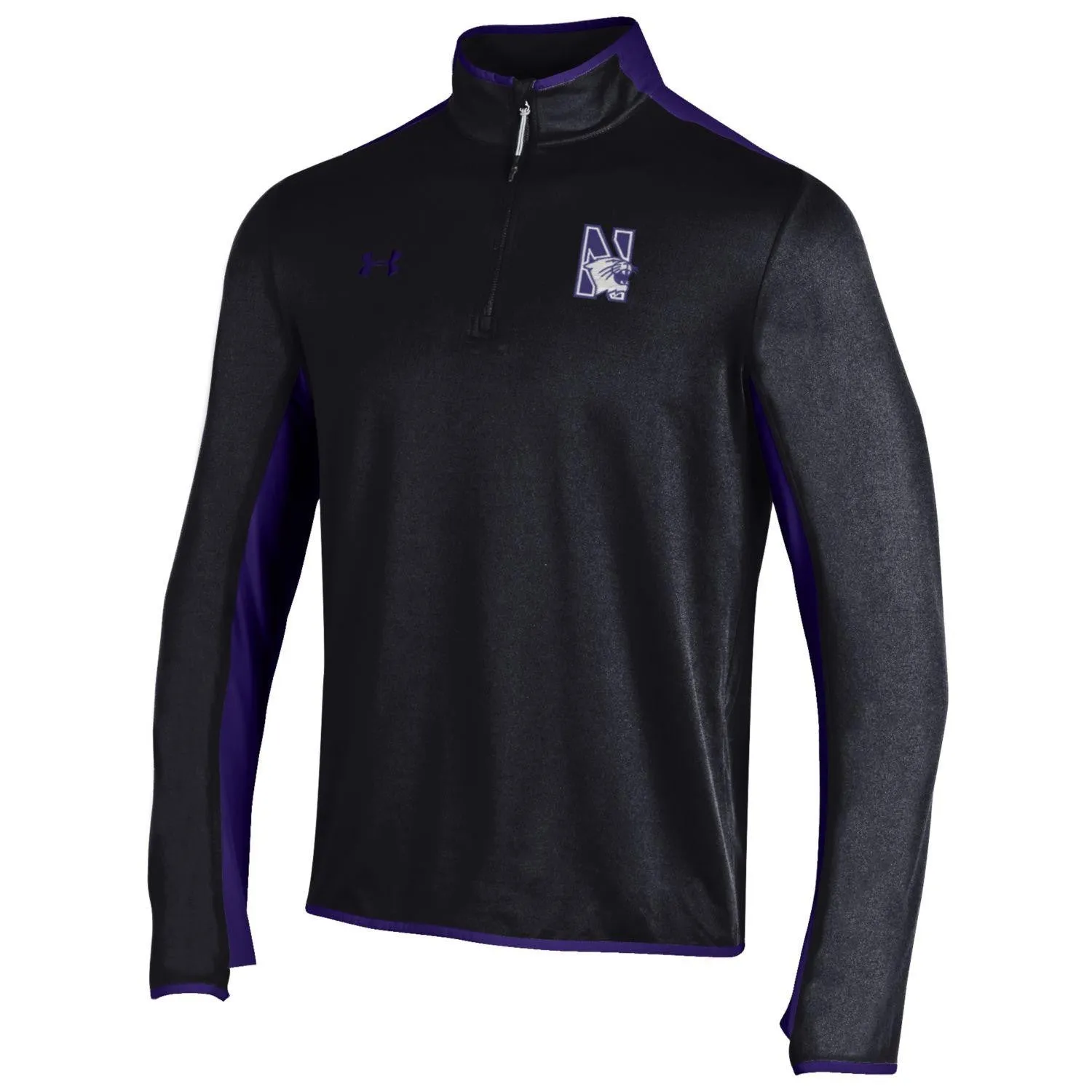 Northwestern Wildcats Under Armour Black/Purple Survival 1/4-Zip