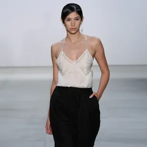 Off White Draped Camisole