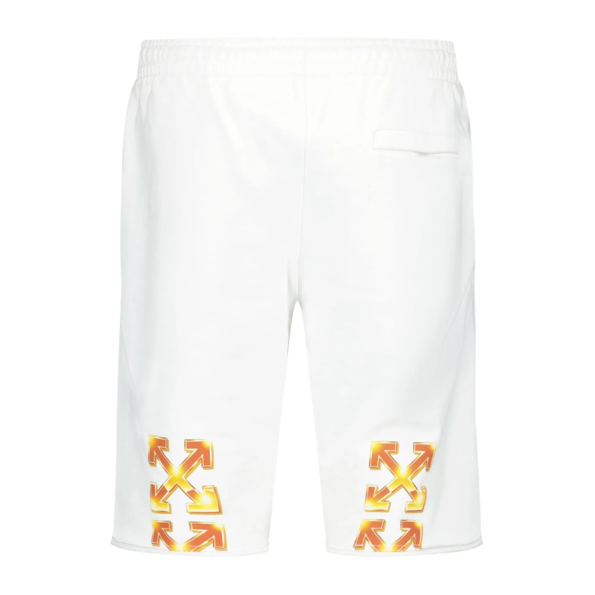 OFF-WHITE Gold Metal Arrow Shorts White