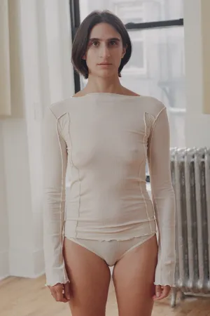 Omato Long Sleeve Tee, Off White