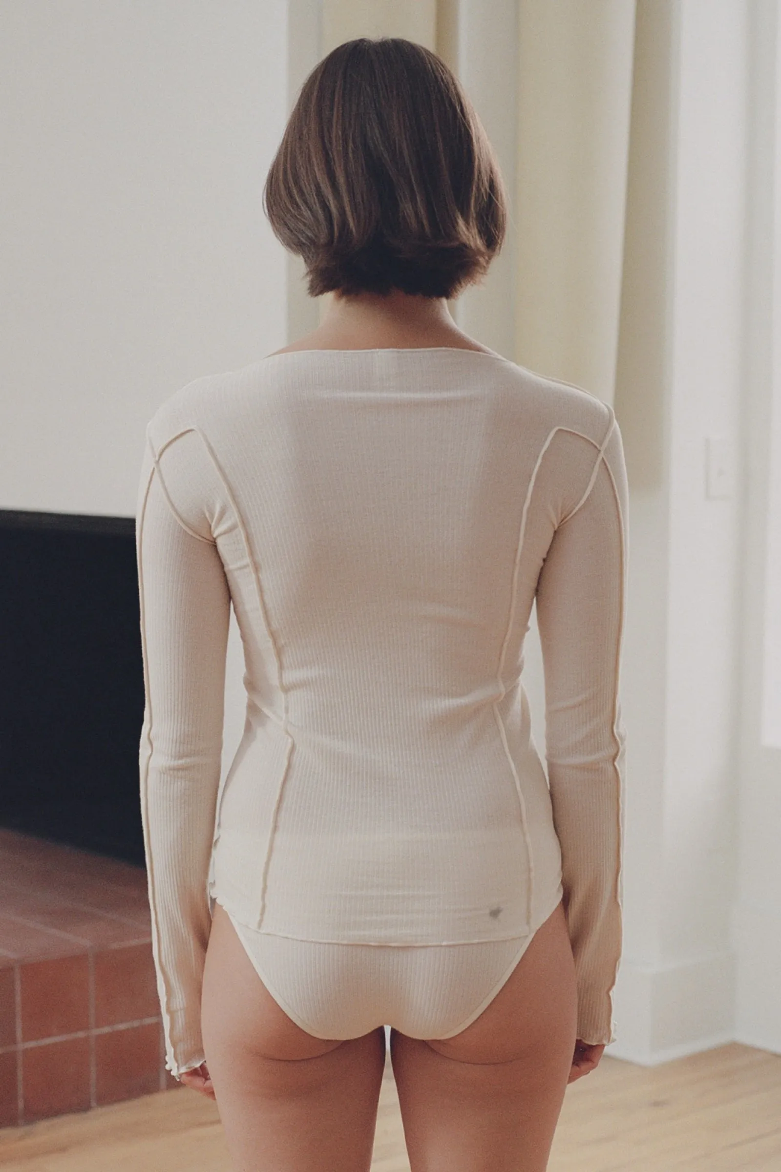 Omato Long Sleeve Tee, Off White