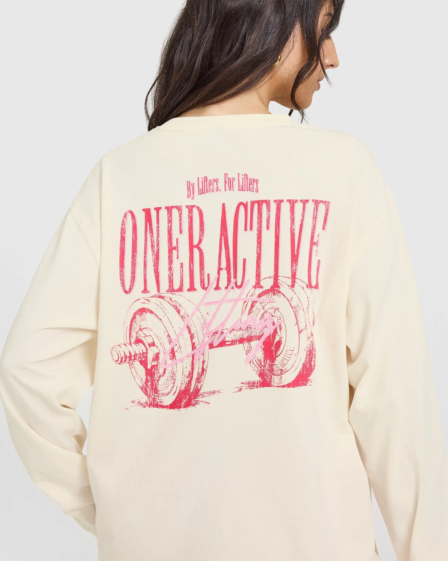 Oner Graphic Washed Long Sleeve Top | Off White