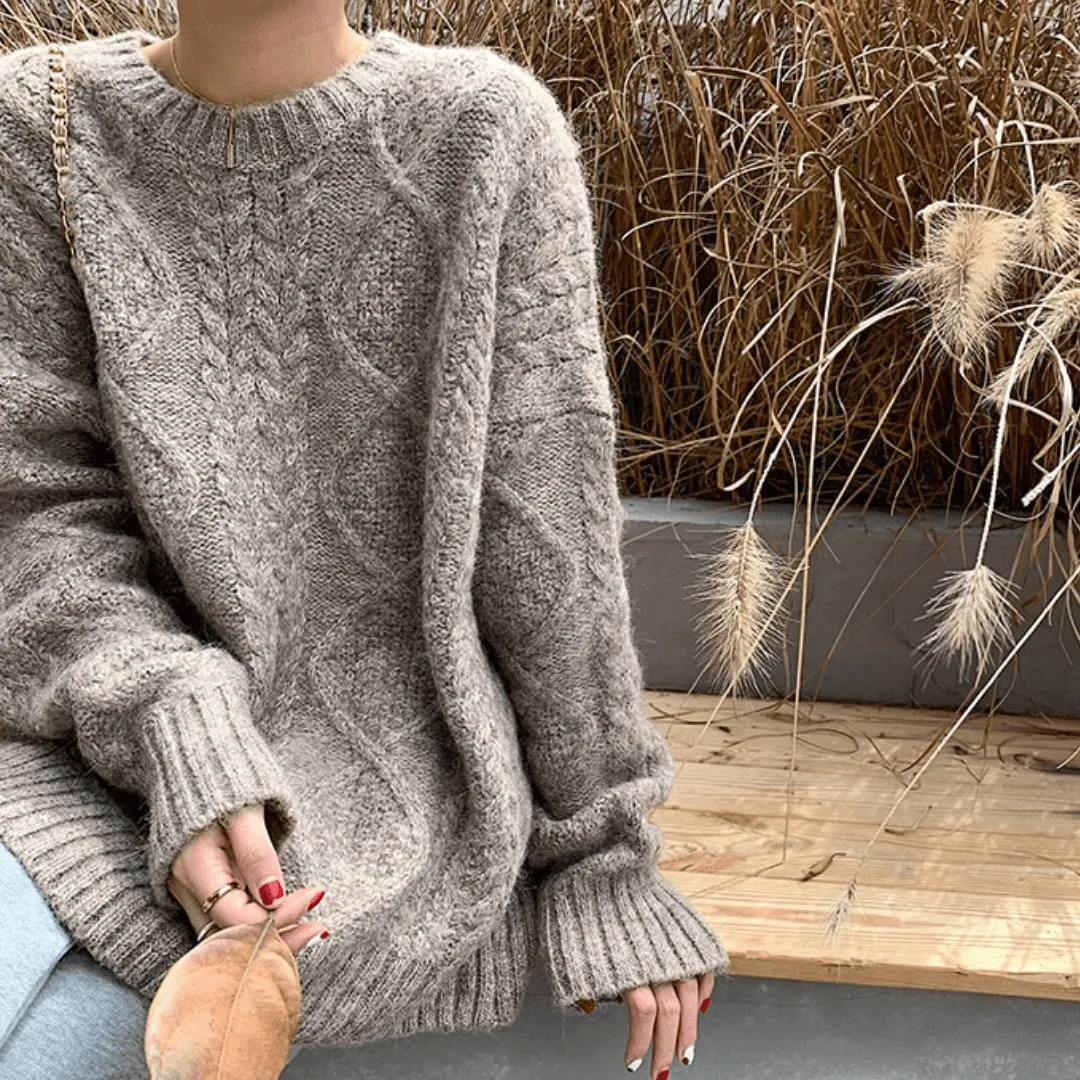 Oversized Cable Knit Sweater