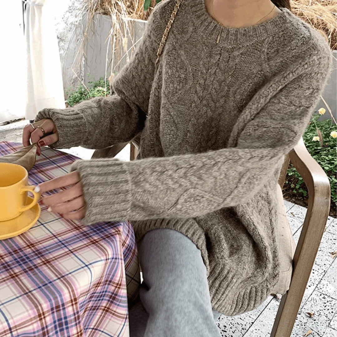 Oversized Cable Knit Sweater