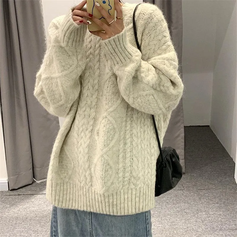 Oversized Cable Knit Sweater